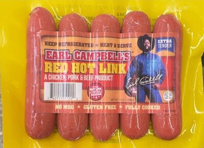 Red hot link sausage