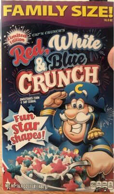 Red, White & Blue Crunch Sweetened Corn & Oat Cereal
