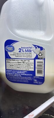 Reduced Fat 2% Milk