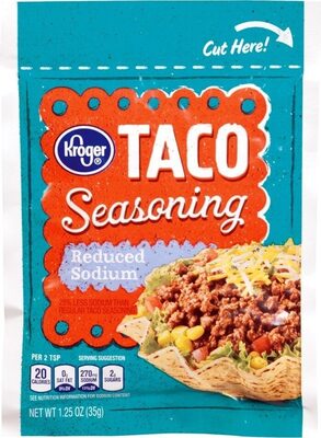Reduced sodium taco seasoning