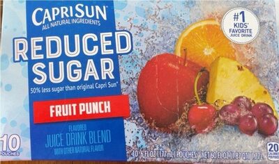 Reduced sugar fruit punch