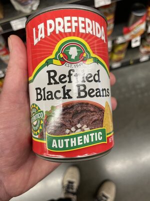 Refried black beans