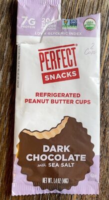 Refrigerated Peanut Butter Cups Dark Chocolate with Sea Salt, Organic