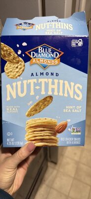 Rice Cracker Snacks with Almonds