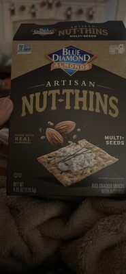 Rice Cracker Snacks with Almonds