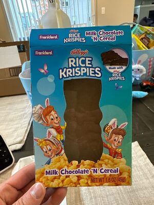 Rice krispies chocolate bunny