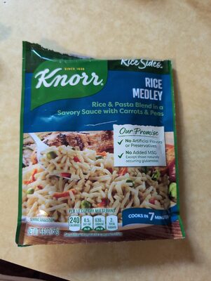 Rice & Pasta Blend In A Savory Sauce With Carrots & Peas