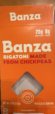 Rigatoni made from chickpeas