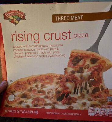 Rising Crust Three Meat Pizza