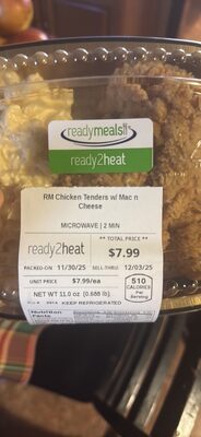 RM Chicken Tenders w/ Mac n Cheese