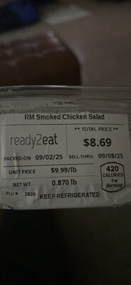 RM Smoked Chicken Salad