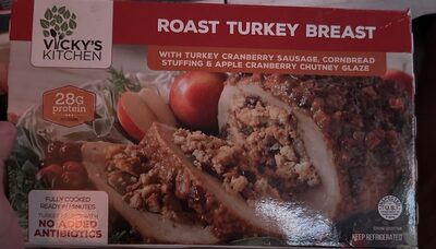 Roast Turkey Breast W/ Cornbread Stuffing & Glaze