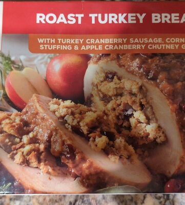 Roast Turkey Breast With Cranberry Sausage Cornbread Stuffing And chutney Glaze