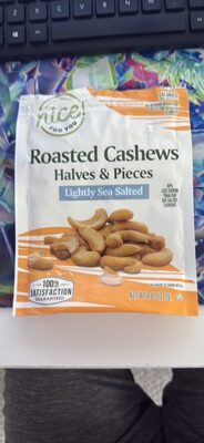 Roasted Cashews Halves & Pieces Lightly Sea Salted