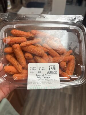 Roasted Citrus Baby Carrots