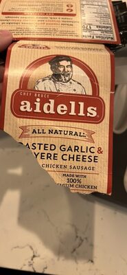 Roasted Garlic & Gruyere Cheese Chicken Sausage