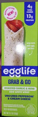 ROASTED GARLIC & HERB EGG WHITE WRAP