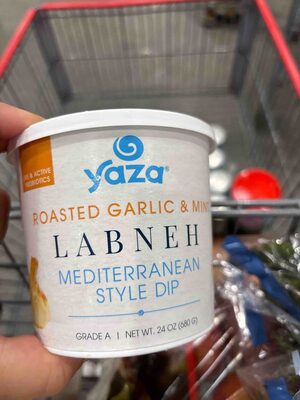 Roasted Garlic & Mint Labneh Mediterranean Style Dip