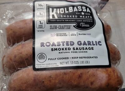 Roasted Garlic Smoked Sausage