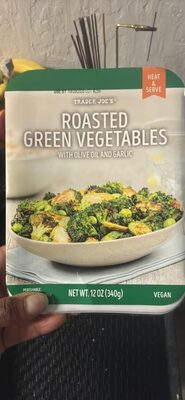 Roasted Green Vegetables with Olive Oil and Garlic