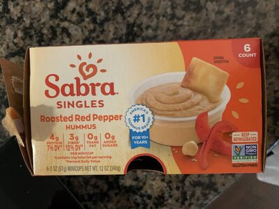 Roasted Red Pepper Hummus Singles