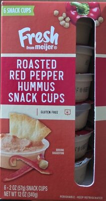 Roasted Red Pepper Hummus - Snack Cup