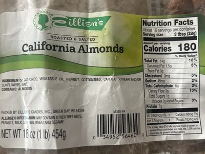 Roasted & Salted California Almonds