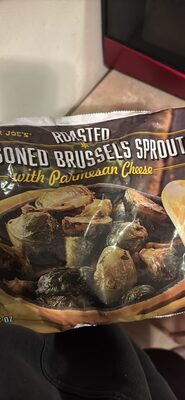 Roasted Seasoned Brussels Sprouts with Parmesan Cheese