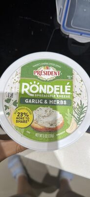 Rondelé Spreadable Cheese Garlic & Herbs