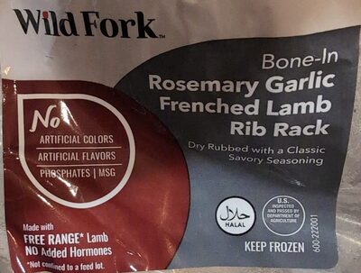 Rosemary Garlic Frenched Lamb Rib Rack