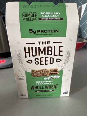 Rosemary Sea Salt Whole Wheat Baked Crackers