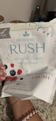 Rush Blue Raspberry Crush advanced vitamin energy drink