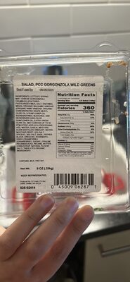 SALAD, PCC GORGONZOLA WILD GREENS