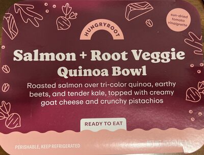 Salmon And Root Veggie Quinoa Bowl