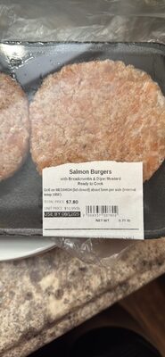 Salmon Burgers with Breadcrumbs & Dijon Mustard