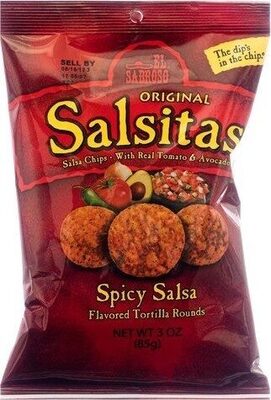 Salsitas spicy salsa chips