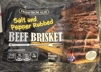 Salt and Pepper Rubbed Beef Brisket