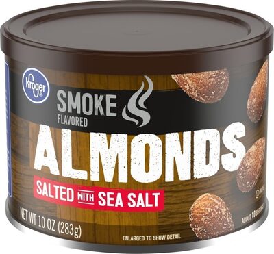 Salted & smoke flavored almonds