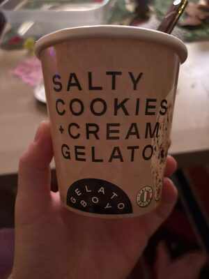 Salty Cookies + Cream Gelato
