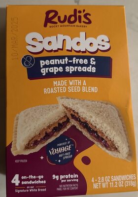 Sandos - Peanut-Free & Grape Spreads