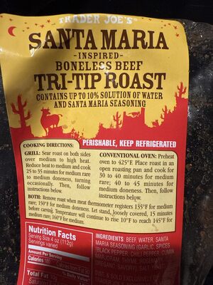 Santa Maria Tri-tip Roast