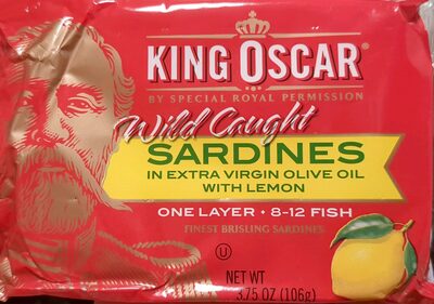 Sardines in Extra Virgin Olive Oil with Lemon