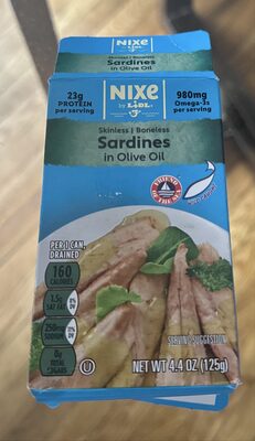 Sardines in Olive Oil (skinless, boneless)