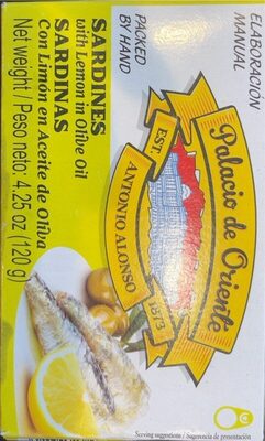 Sardines with lemon in olive oil