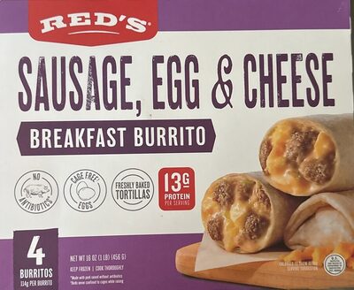 Sausage, Egg & Cheese Breakfast Burrito