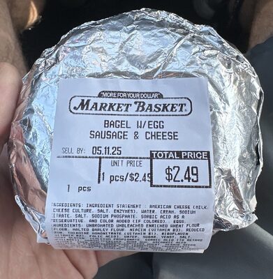 Sausage, Egg, Cheese On Bagel