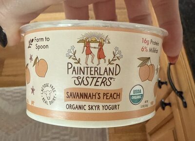 Savannah's Peach Organic Skyr Yogurt