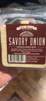 Savory Onion Pasteurized Process Cheese