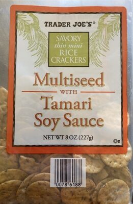 Savory Thin Mini Rice Crackers Multiseed