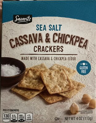 Sea Salt Cassava & Chickpea Crackers